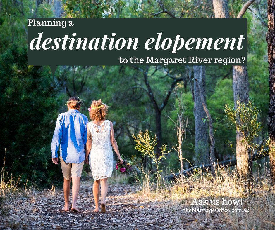 elope in margaret river and honeymoon while you're here